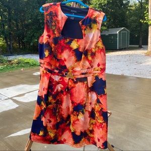 Multi color sleeveless dress